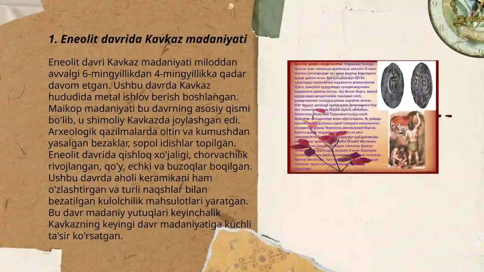 Eneolit va bronza davrlari o'rtasidagi o'zgarishlar 3