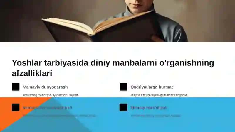 O'zbekiston yoshlarining diniy manbalardagi axloqiy tarbiyaga oid g'oyalarini o'rganishning ahamiyati 3
