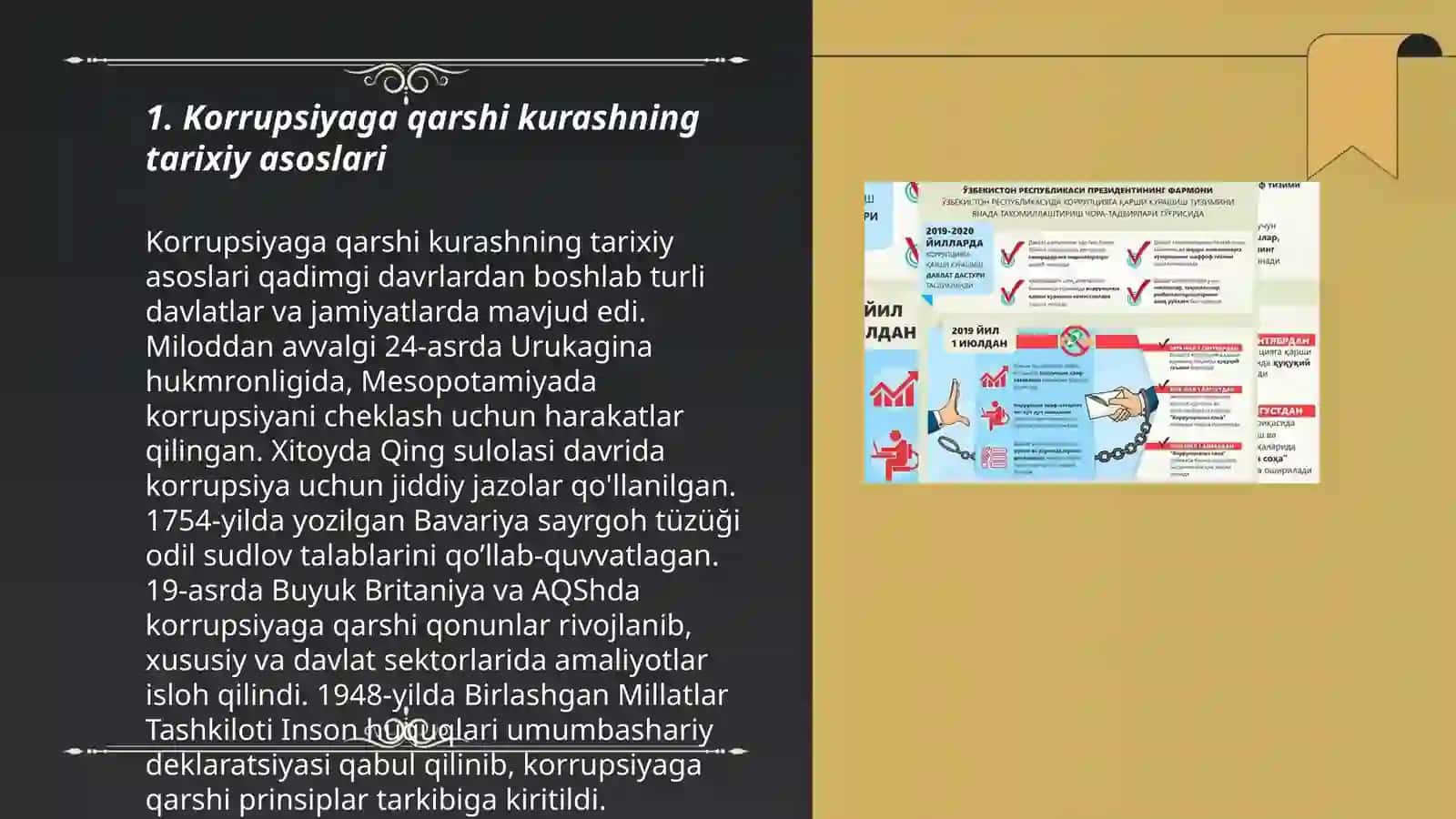 O’zbekistonda korrupsiya qarshi kurashishga oid davlat davlat siyosatining asosiy yo’nalishlarining qiyosiy tahlili 3
