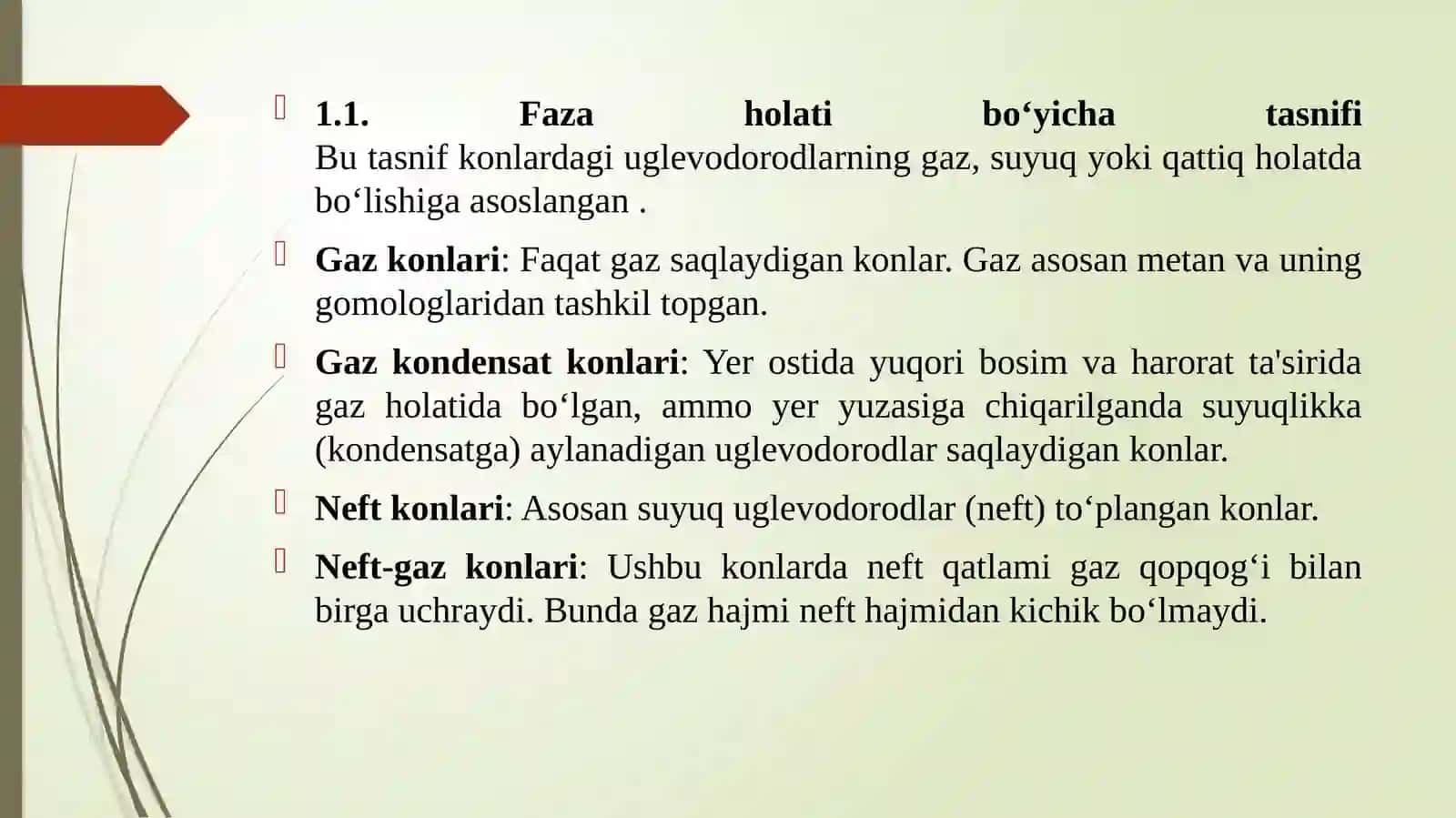 Neftvagazkonlarining tasnifi, qatlamyot qiziqlarining xususiyatlari 3
