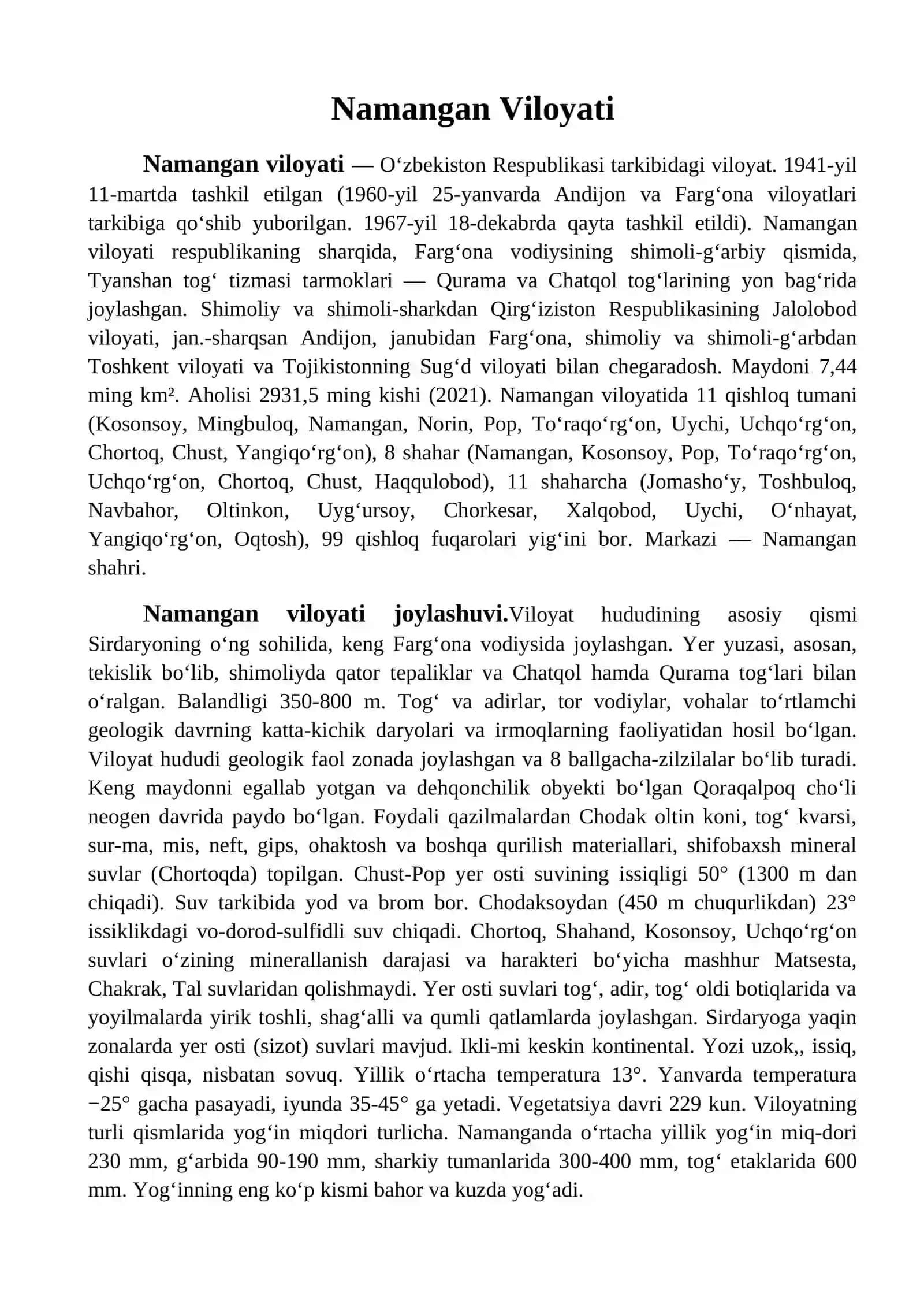 Namangan viloyati qishloq xo`jaligi 3