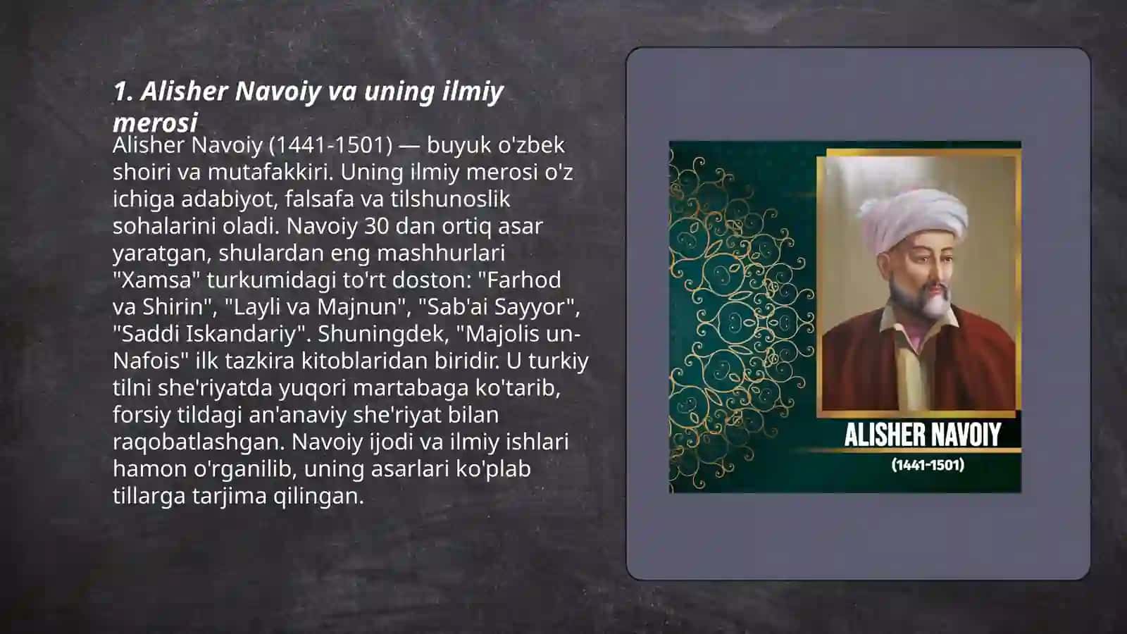 Alisher Navoiyning ilmiy nasriy asarlari 3