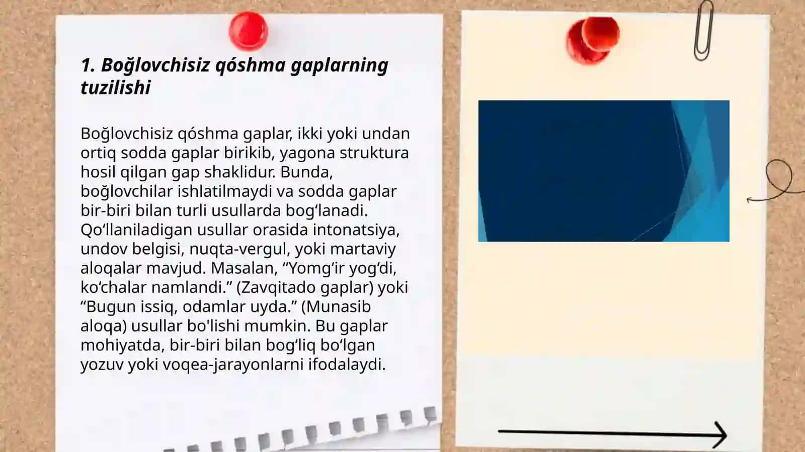 Boğlovchisiz qóshma gaplarda sinonimlik va tinish belgilarining qóllanishi 3