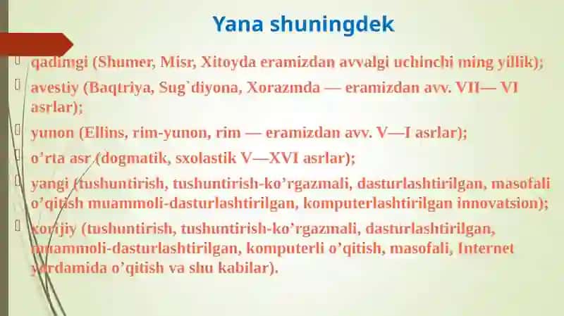 TA’LIMNING TASHKILIY SHAKLLARI VA METODLARI 3