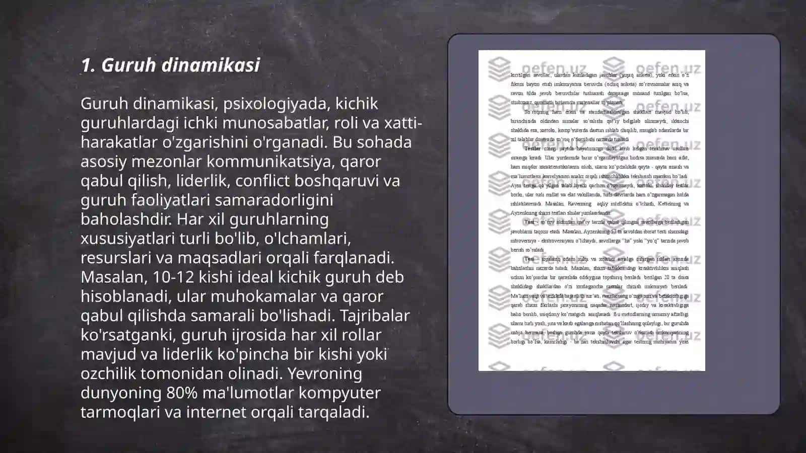 Ijtimoiy psixologiyaning asosiy zamomaviy yo'nalishlari 3