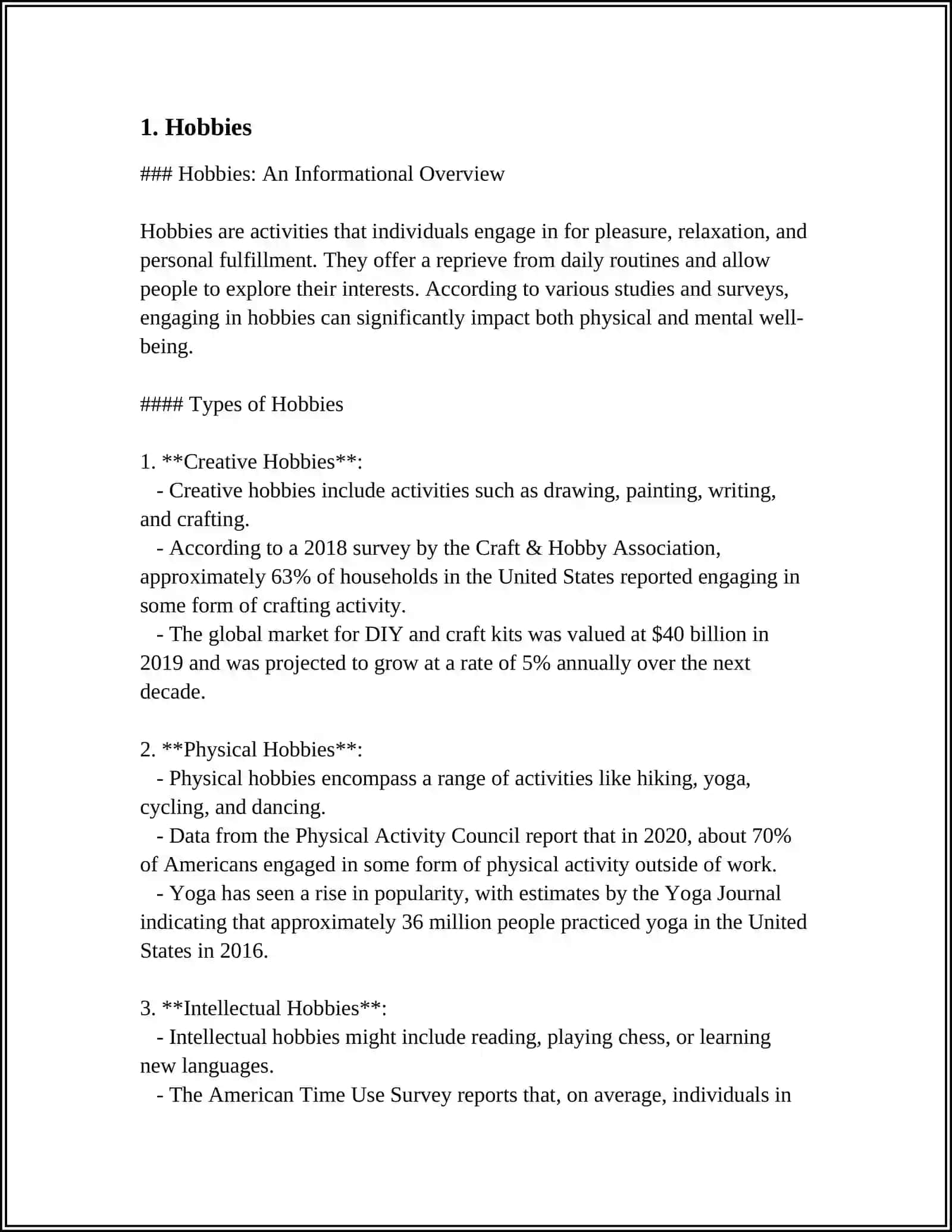 Hobbies 3