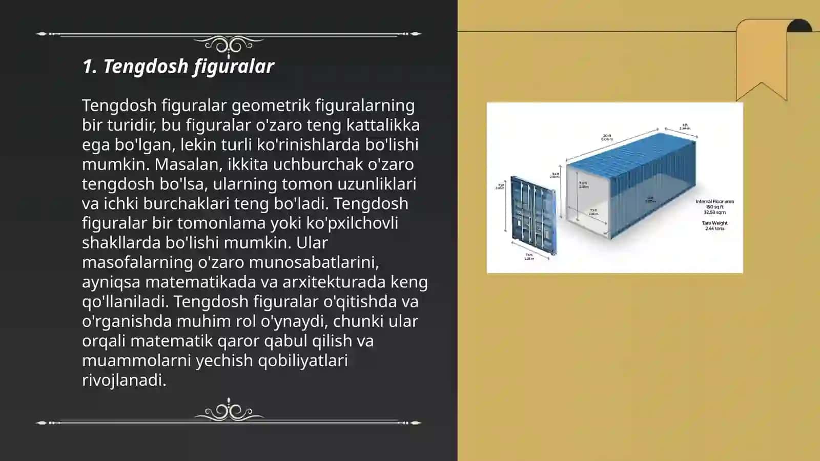 Tengdosh va teng tuzilgan figuralar haqida malumot 3