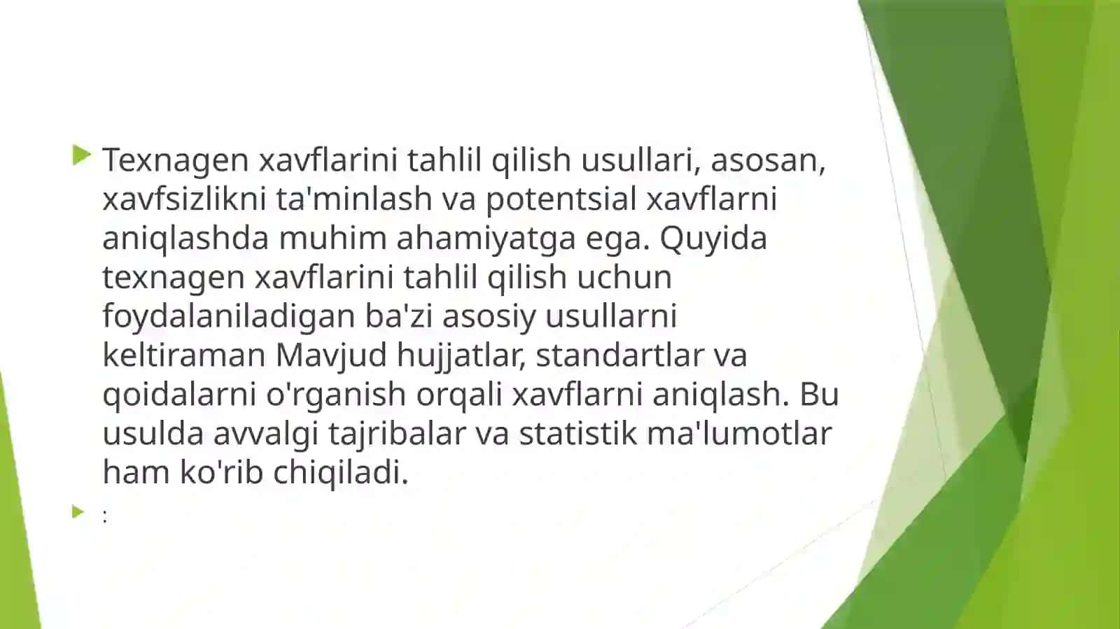 HAYOT FAOLYATI XAFSIZLIGI FANIDAN TAYORLAGAN MUSTAQIL ISHI 3