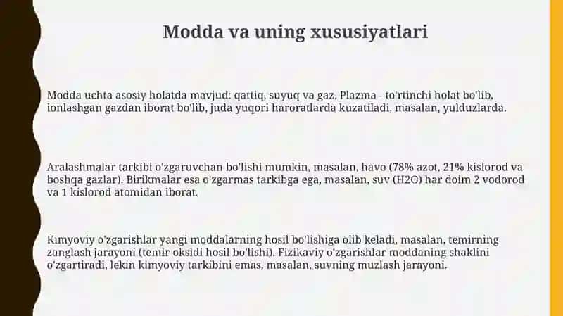 Moddalar. Moddalarnibg almashinuvi 3