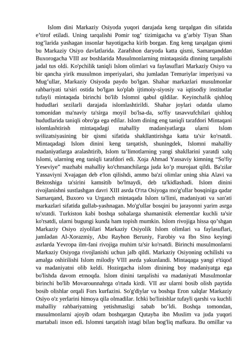 Islom dinining tarqalishi va uning ta`lim-tarbiyaga ta`siri 3