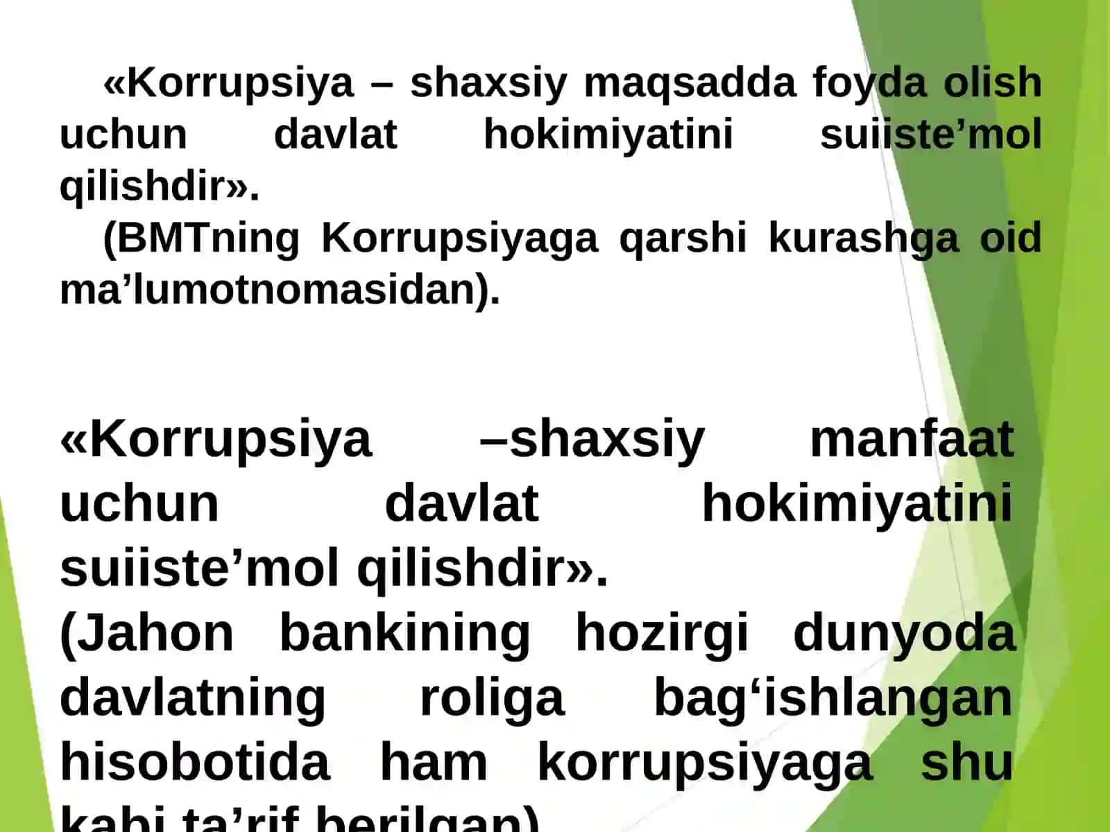 Korrupsiyaning mohiyati, oqibatlari va unga qarshi kurash mexanizmlari 3
