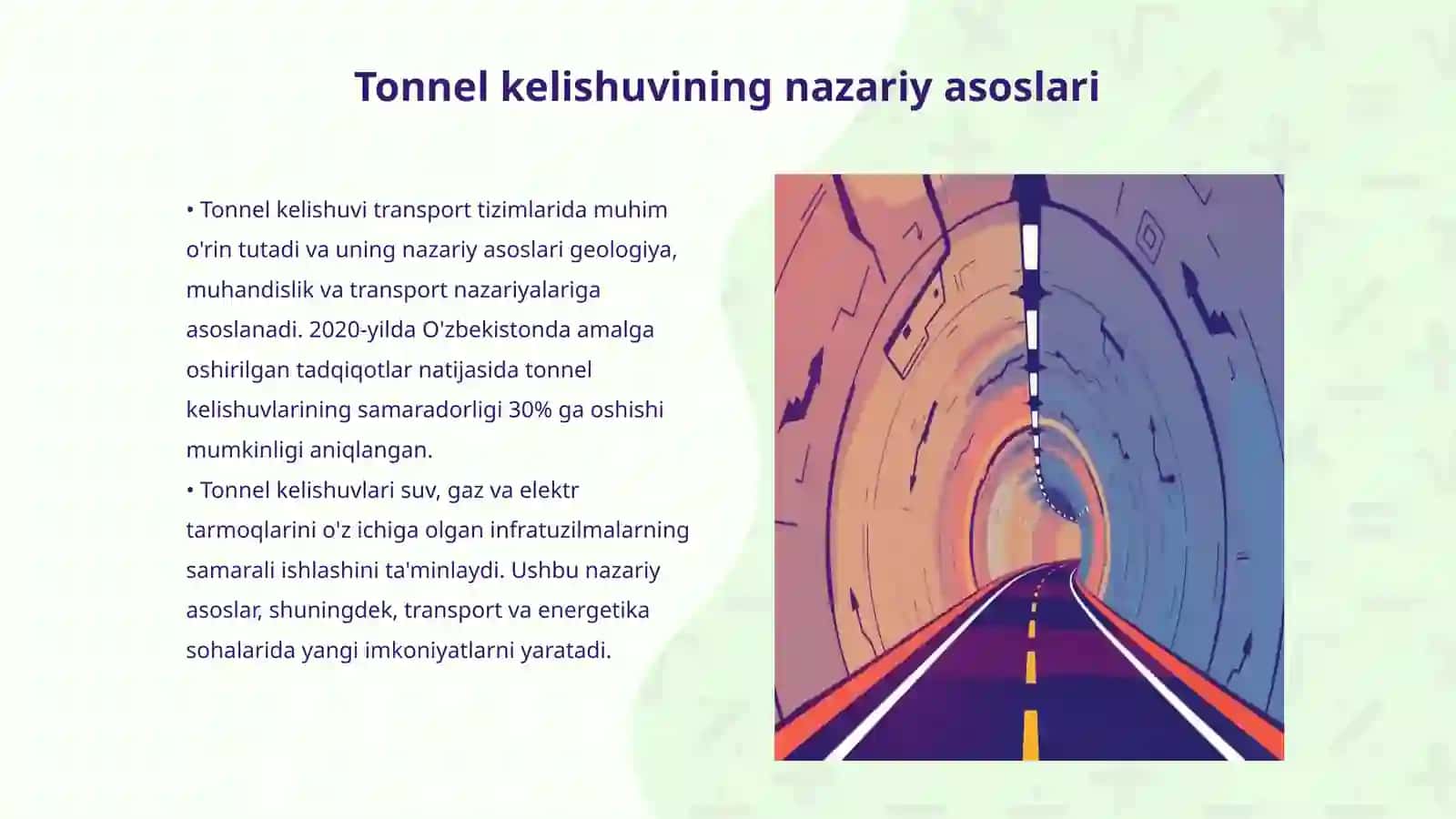 Tonnel kelishuvining texnik holati va unda hosil boʻluvchi nuqsonlar 3
