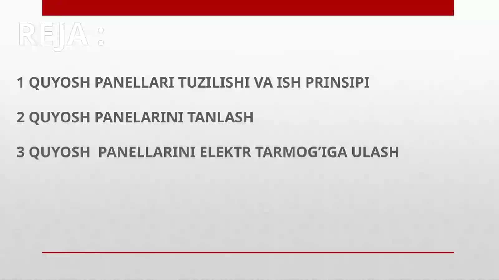 Quyosh panellarini elektr tarmoqlariga ulash 3