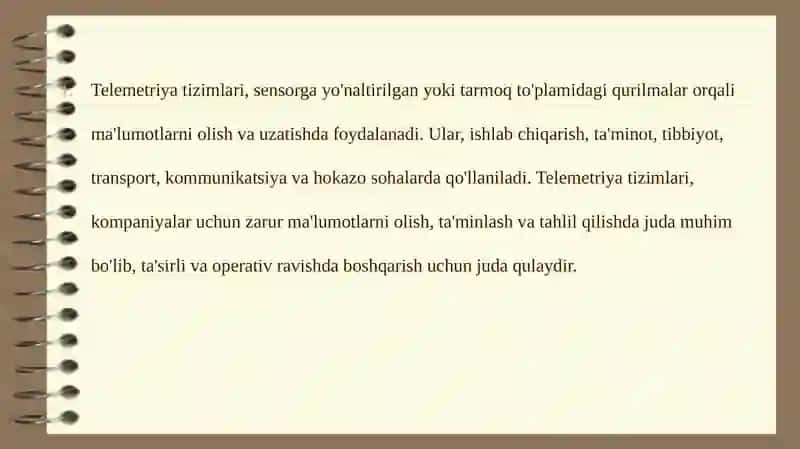 TELEMETRIYA TIZIMLARI 3
