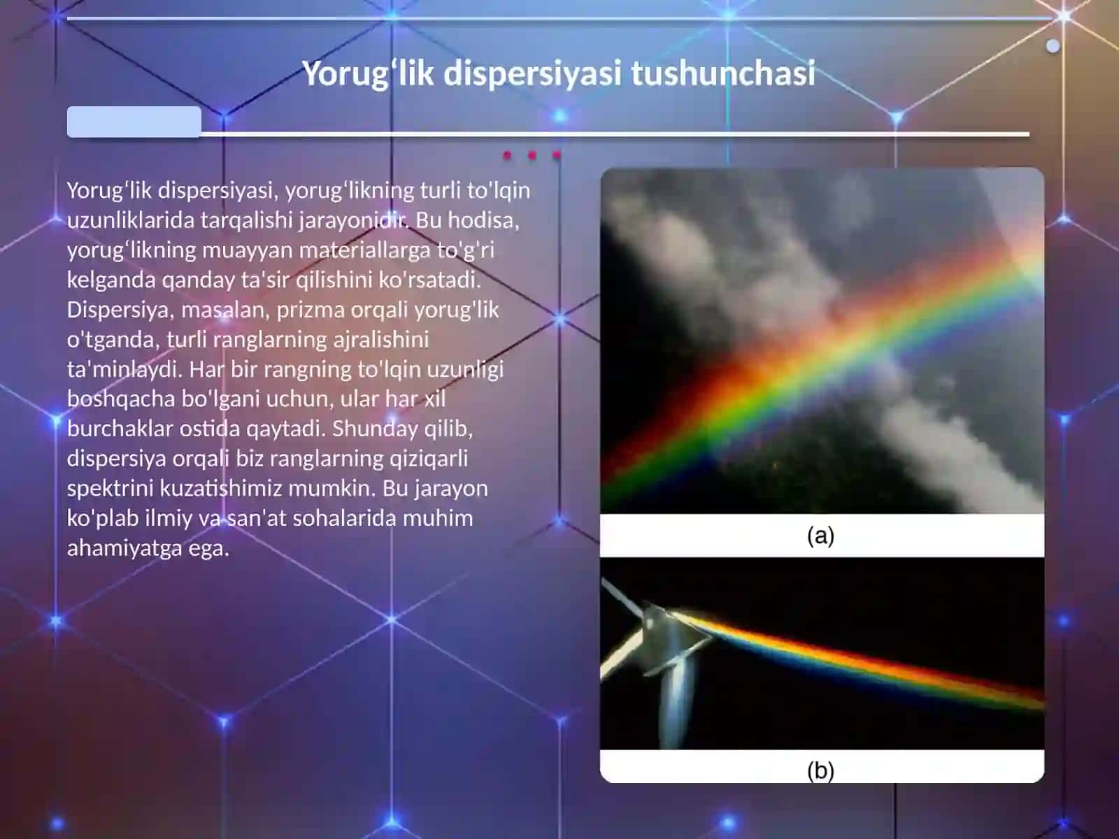 Yorugʻlik dispersiyasi tushunchasi 3