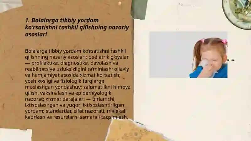 Bolalarga tibbiy yordam ko‘rsatishni tashkil qilish 3