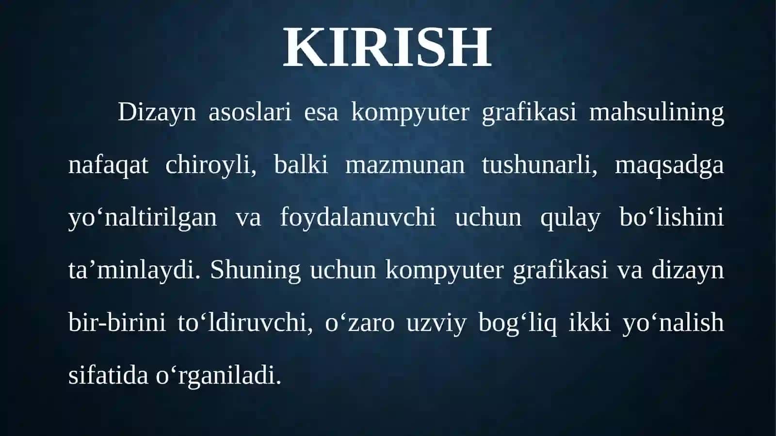 Kompyuter grafikasi va dizayn asoslari 3