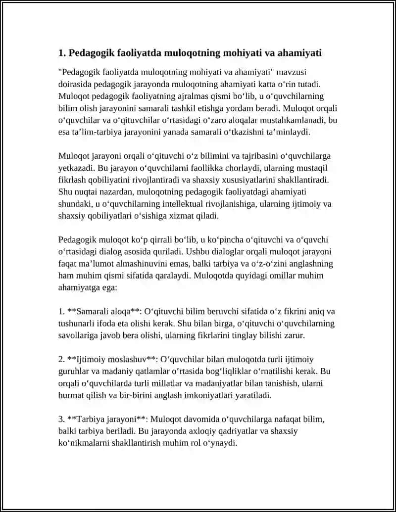 PEDAGOGIK FAOLIYATDA MULOQOT 3