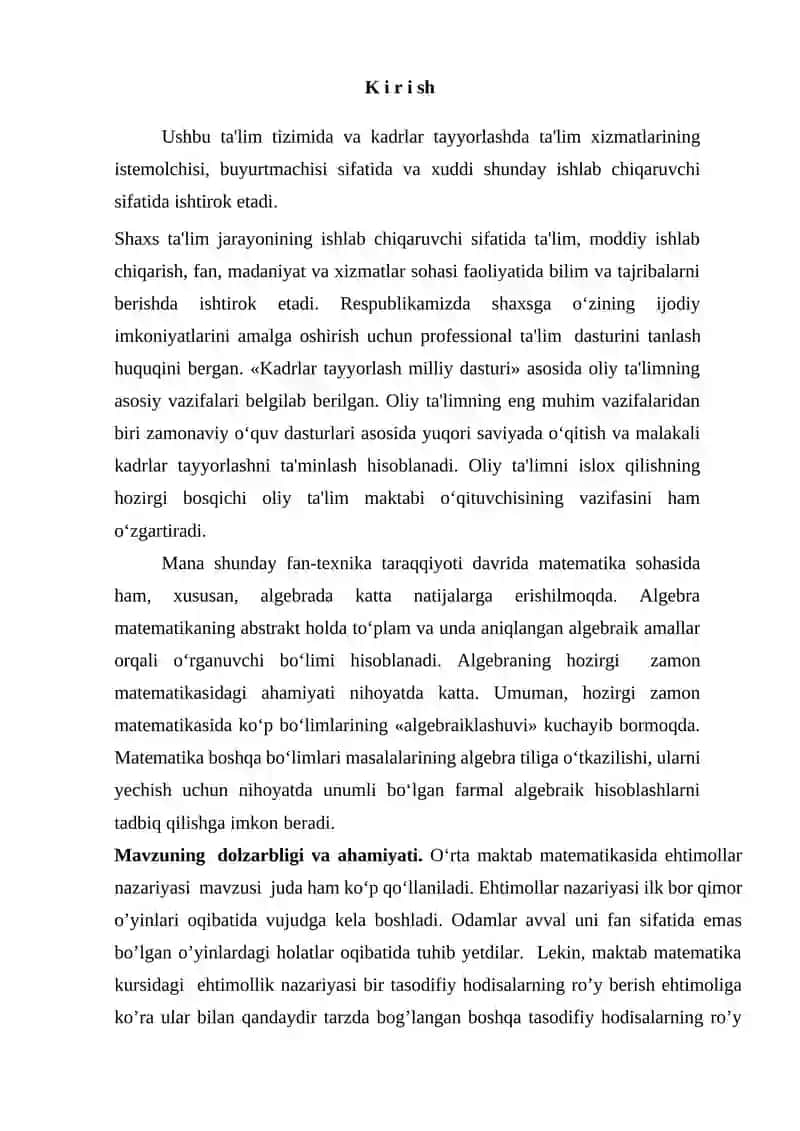 Birinchi darajali taqqoslamalar va ularni yechish usullari 3