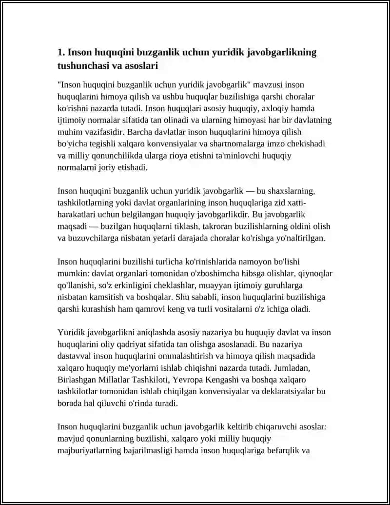 INSON HUQUQINI BUZGANLIK UCHUN YURIDIK JAVOBGARLIK 3