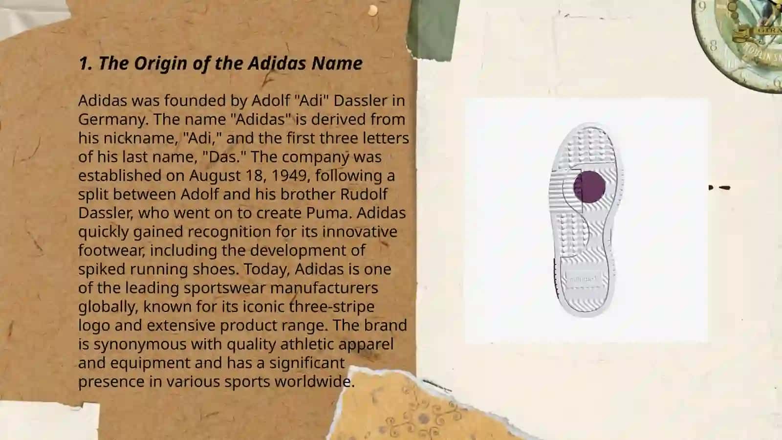 The foundation of Adidas 3