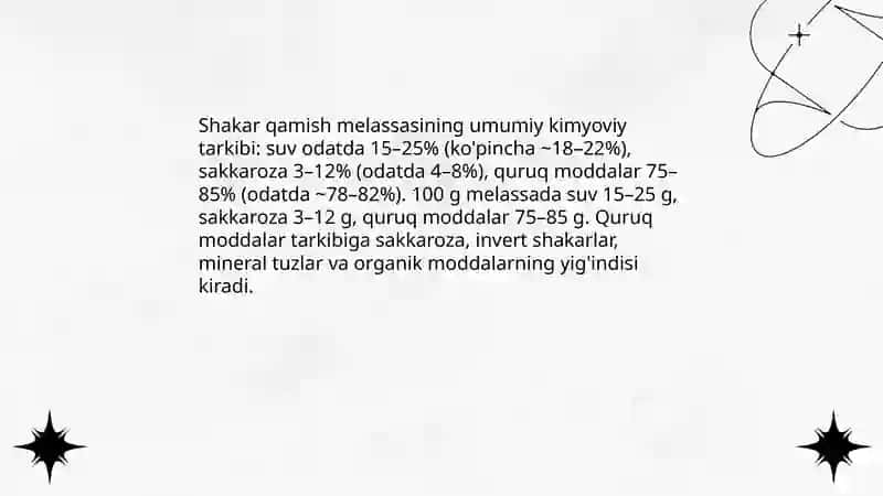 Shakar qamish melassasi 3