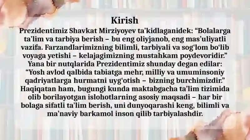 Kattaguruhdabolalarniyilningturlifasllaridamavsumningo'zgarishlaribilantanishtirish 3
