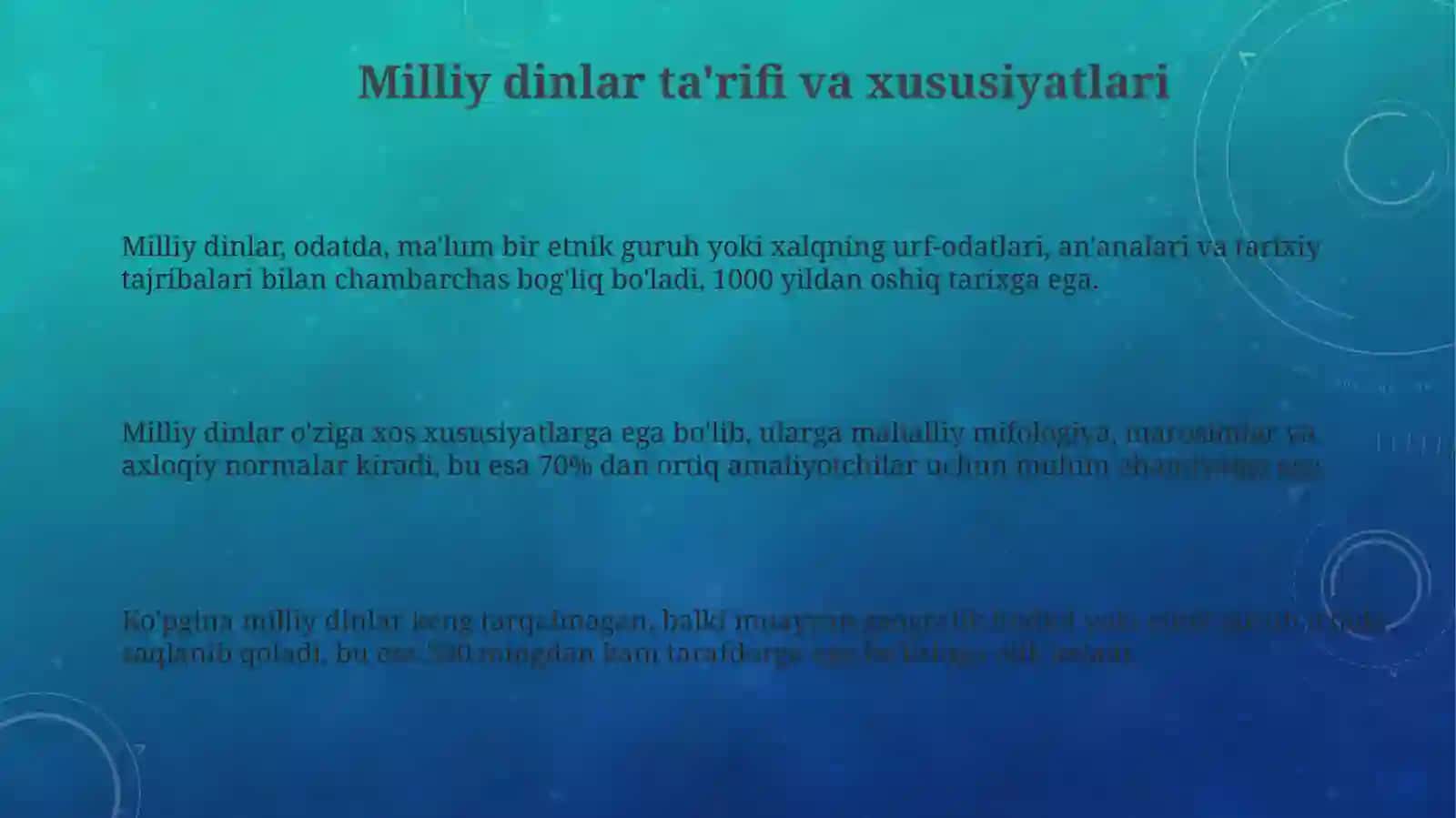 Milliydinlar 3