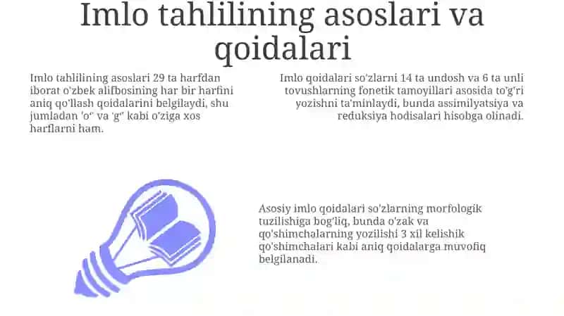 Matnlarni imloviy jihatdan tahlil qilish 3