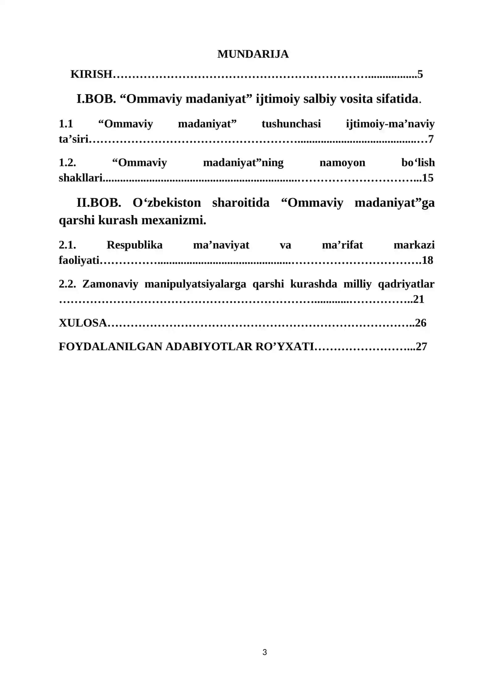 Yoshlar ma’naviy hayotiga ommaviy madaniyatning ta’siri 3