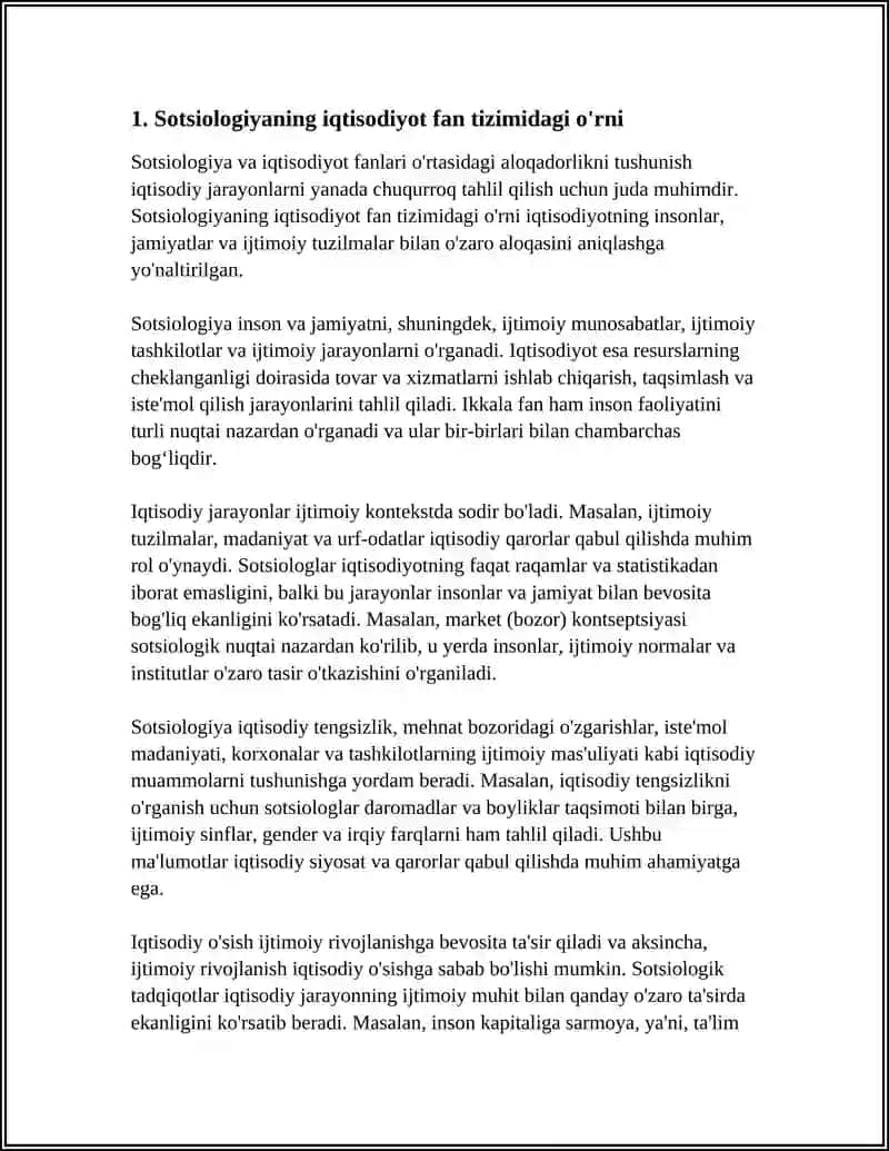 Sotsiologiyada iqtisodiyot fan tizimi 3