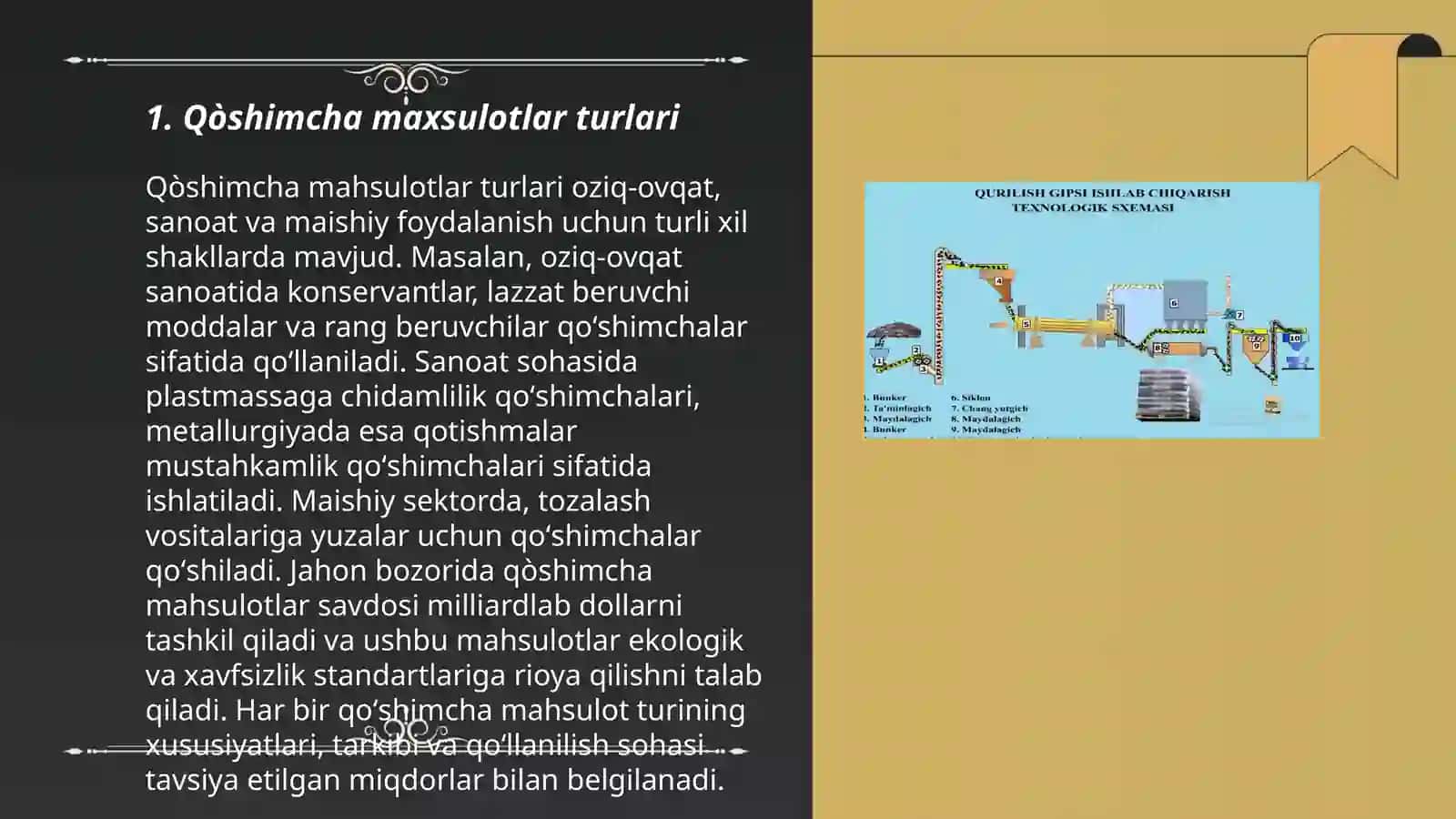 Qòshimcha maxsulotlarning ishlab chiqarish hisobi 3