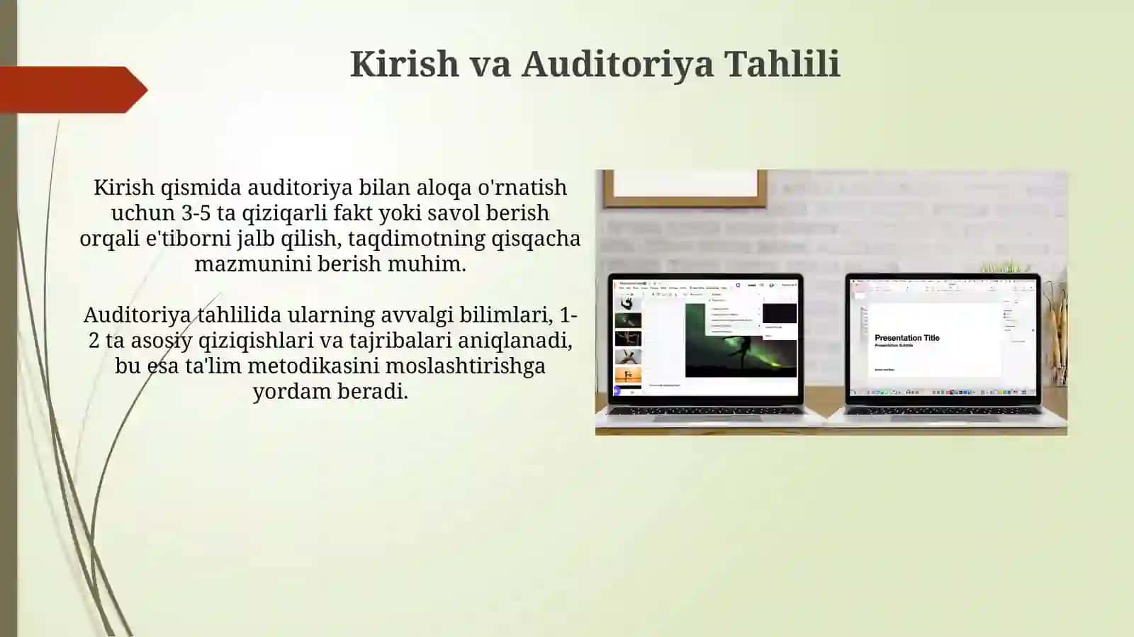 Taqdimot slaydlarini yaratish bo‘limini o‘qitish metodikasi 3