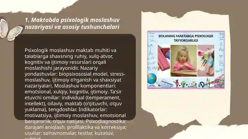 Maktabda psixologik moslashuv va uning psihadiagnostikasi 3