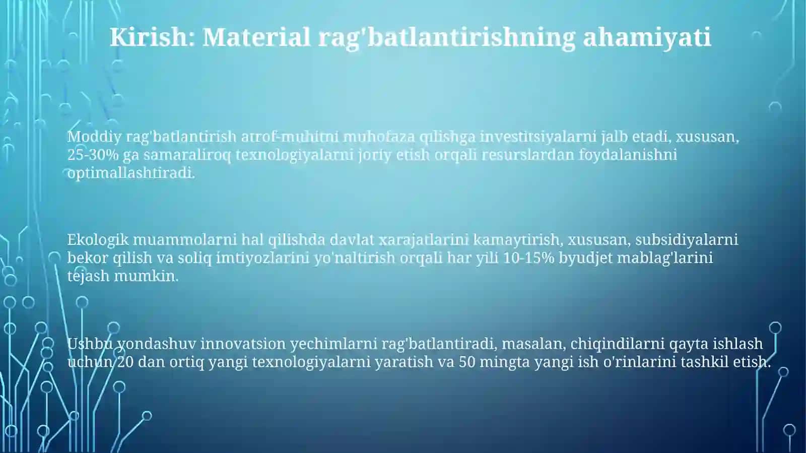 Moddiy rag'batlantirishuchun moddiy rag'batlantirish 3