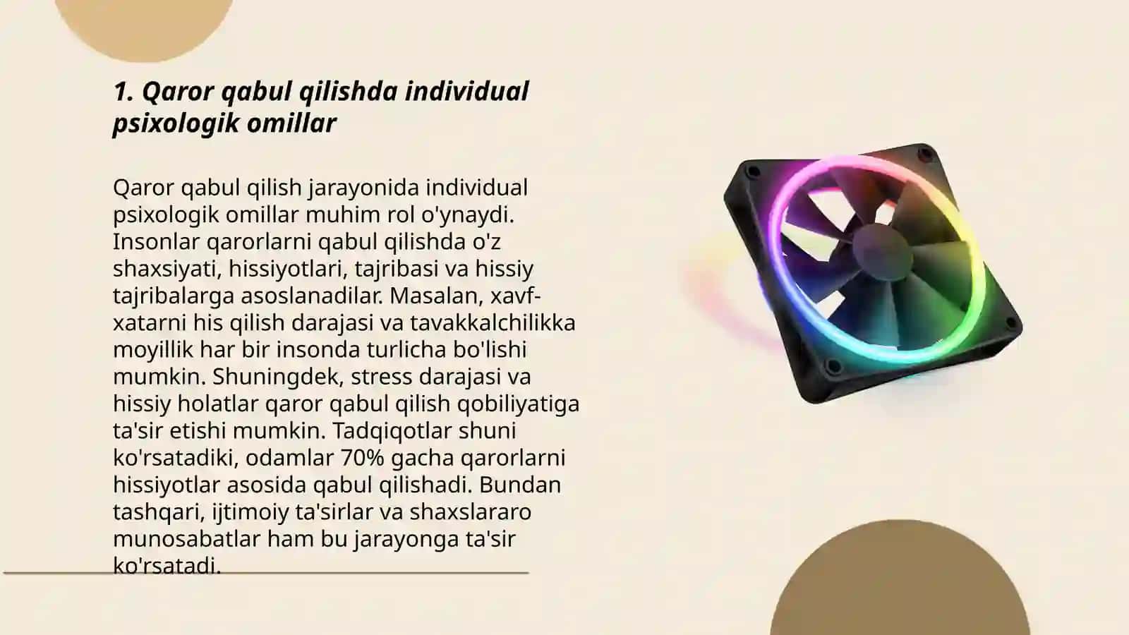 Qaror qabul qilishda individual va guruh psixologiyasi 3