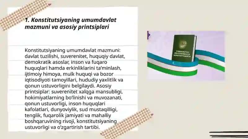 Yangi tahrirdagi Oʻzbekiston Respublikasi konstitutsiyasi mazmun-mohiyati 3
