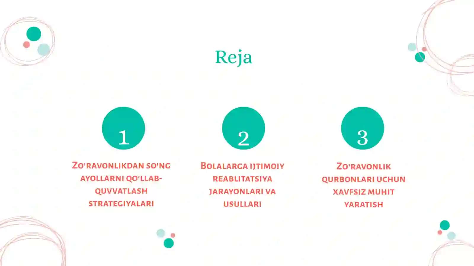 Zo'ravonlik qurboni bo'lgan ayollar va bolalar bilan ijtimoiy reablitatsiya amalga oshirish 3