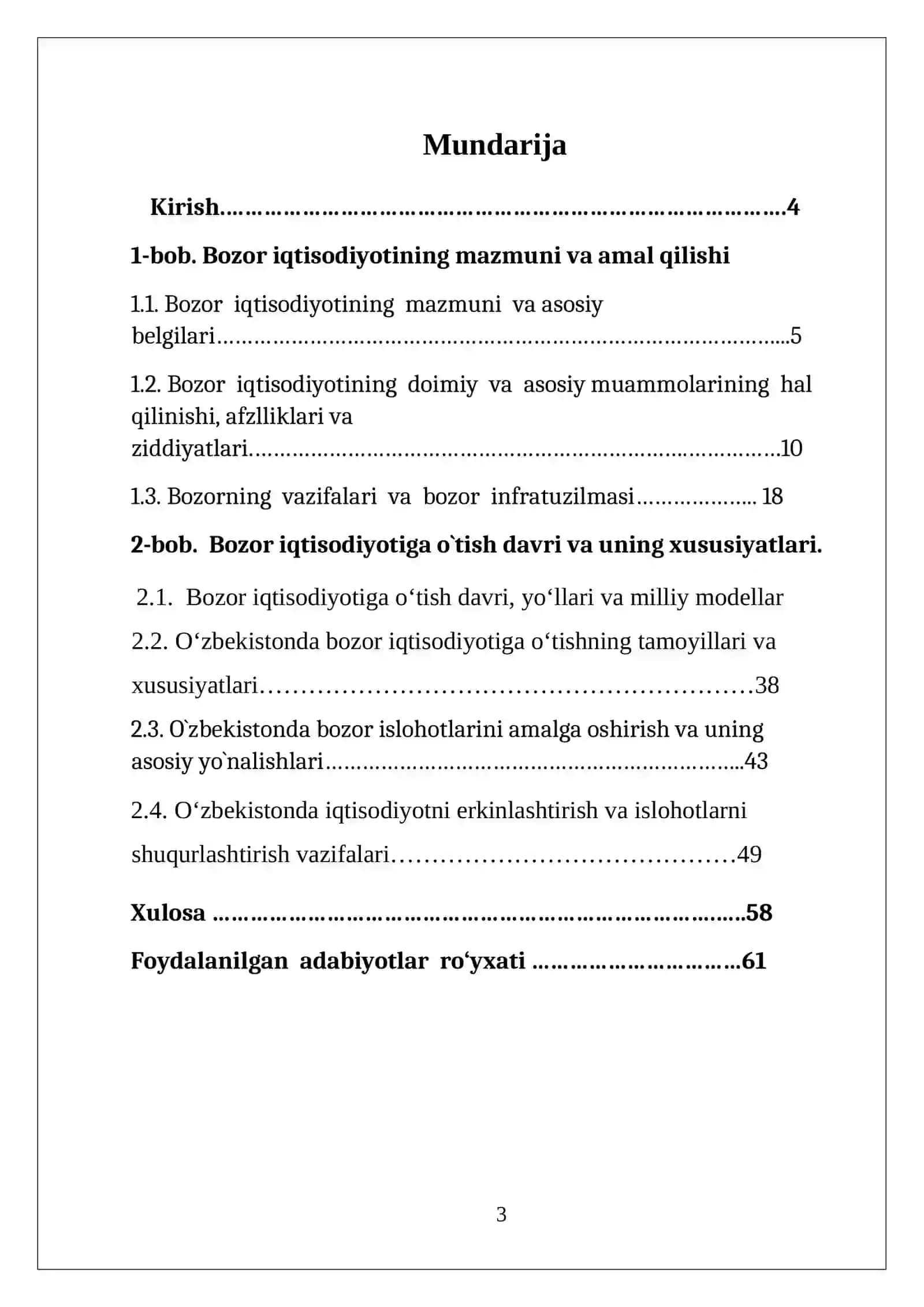 Iqtisodiyotni tartiblashning bozor mexanizmi 3