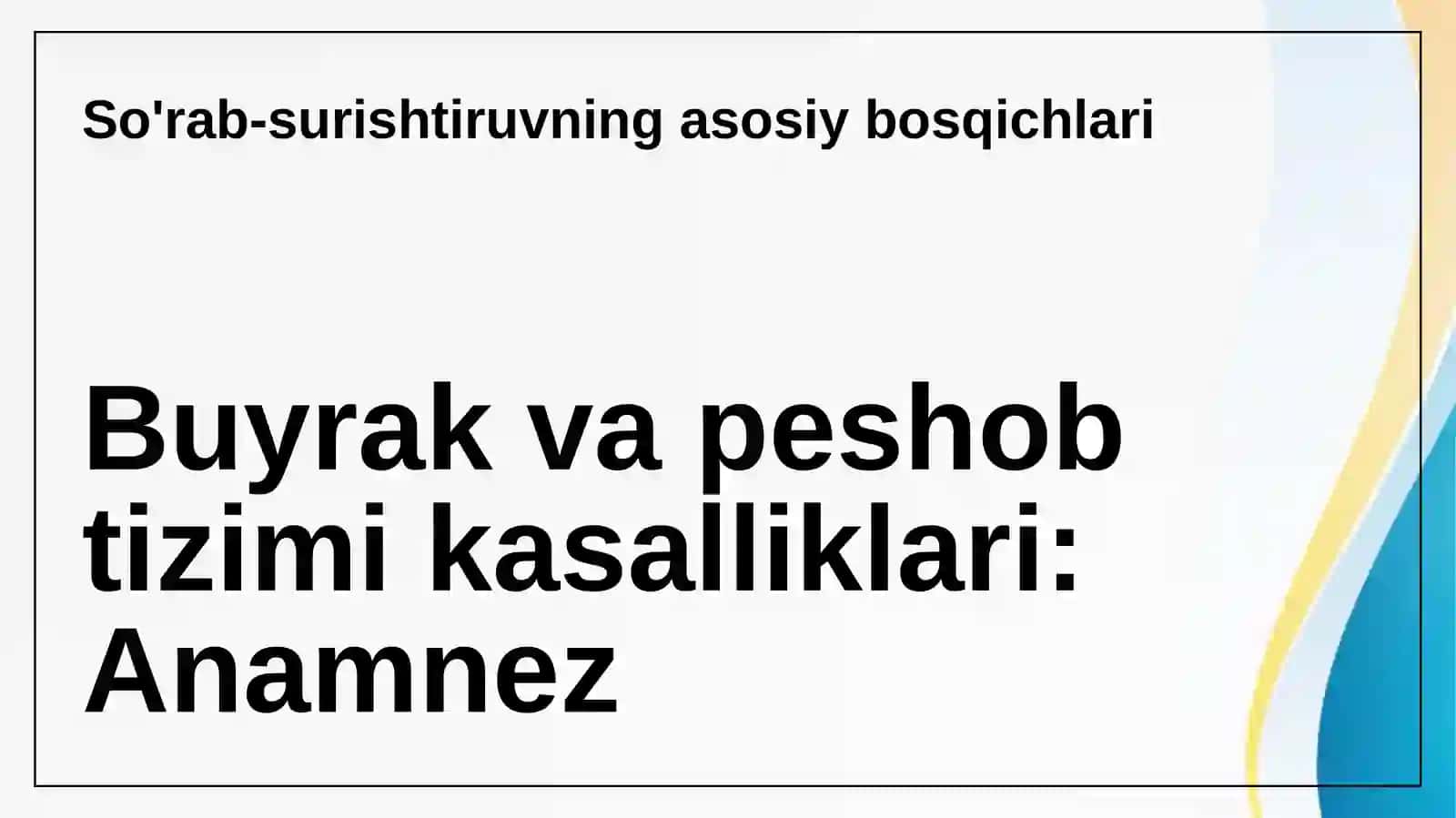 Buyrak va peshob ajratish tizimi bilan tekshirish 3