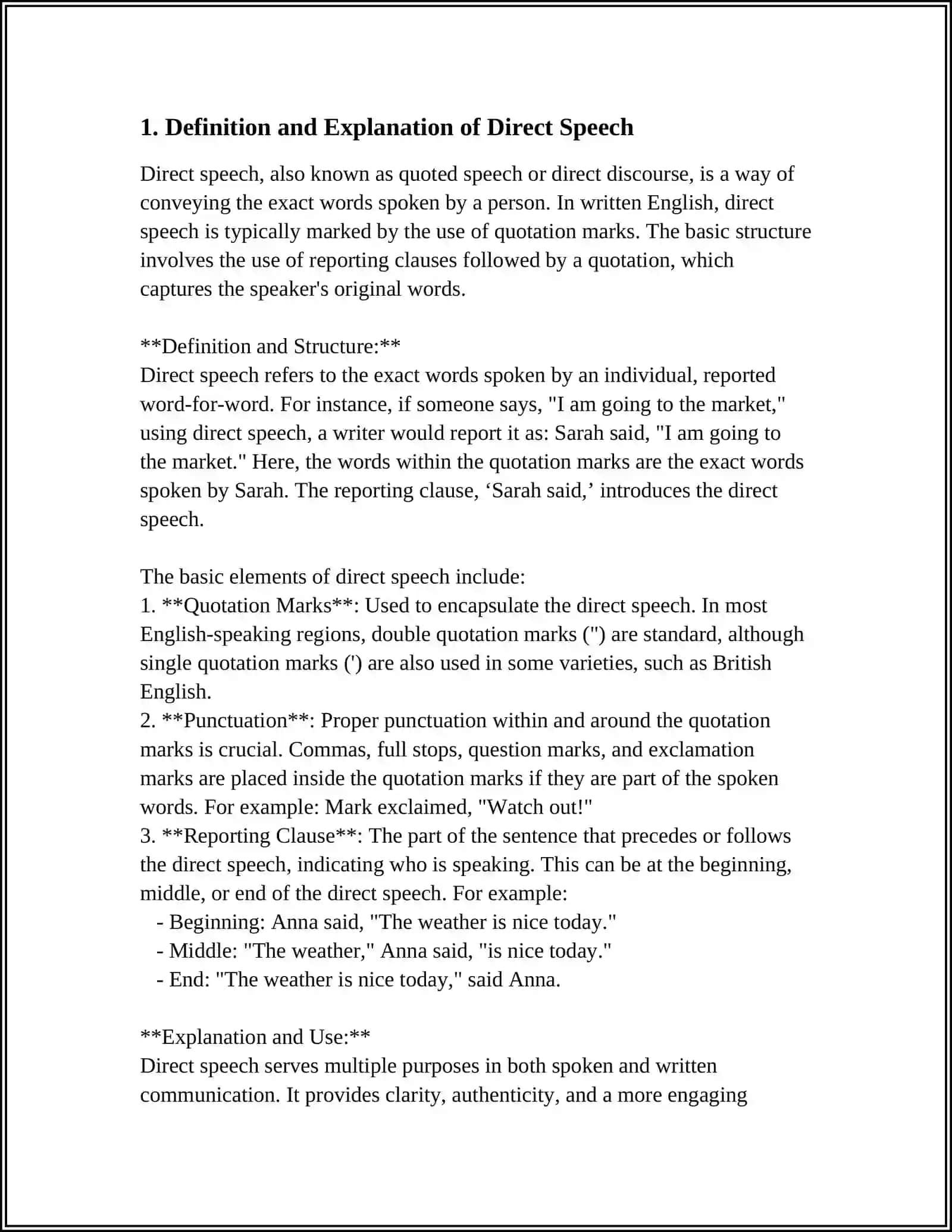 DIRECT AND INDIRECT SPEECH 3