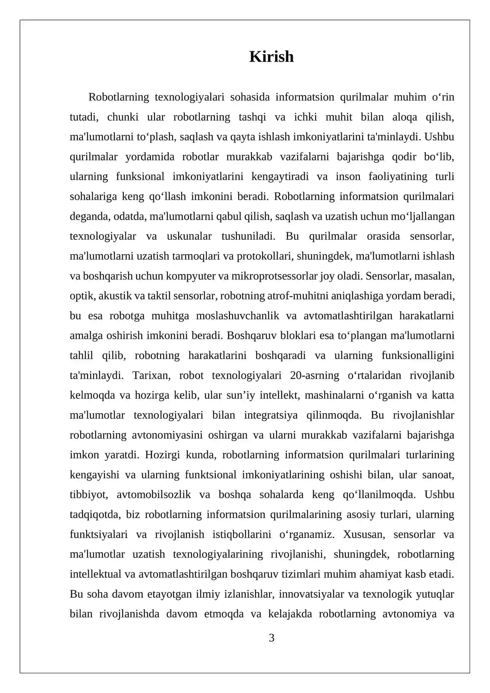 ROBOTLARNING INFORMATSION QURILMALARI VA ULARNING UMUMIY TASNIFI 3