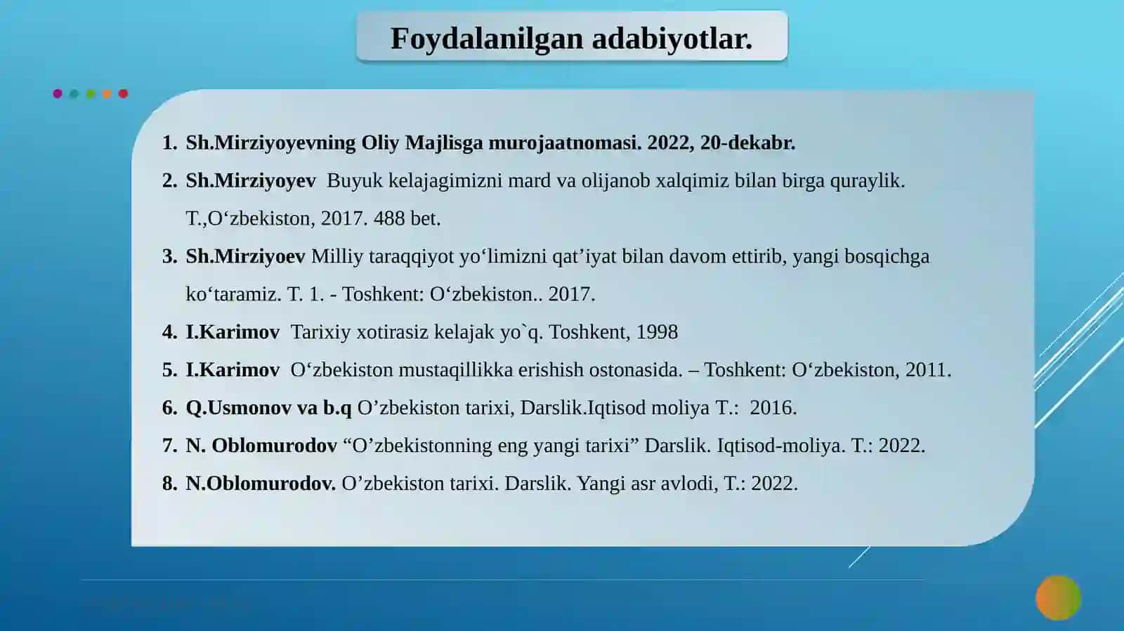 IQTISODIY ISLOHOTLAR, XUSUSIY MULKCHILIKNING SHAKLLANISHI. O‘ZBEKISTONDA BOZOR MUNOSABATLARINING RIVOJLANISHI 3