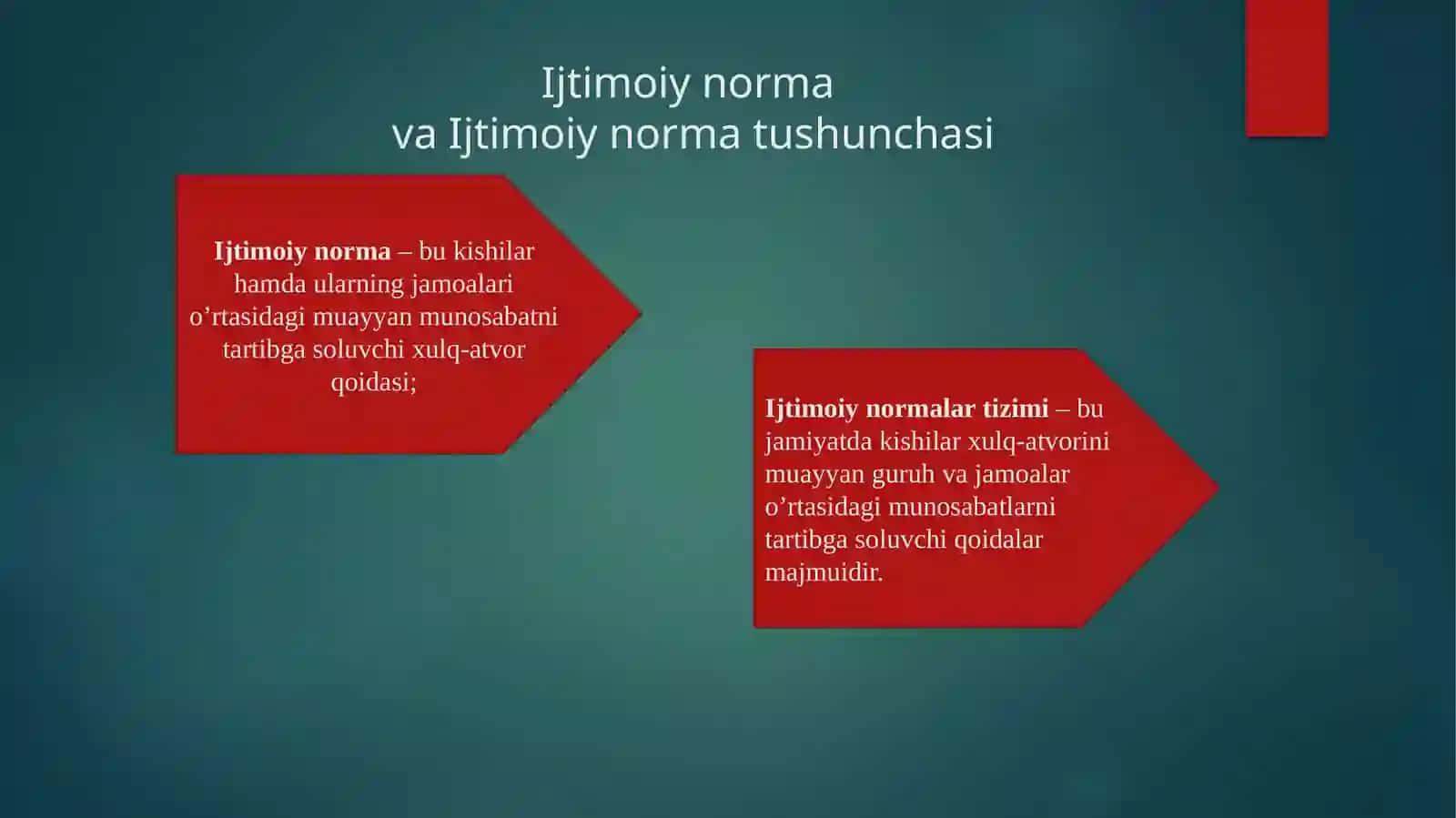 Ijtimoiy normalar tizimi 3