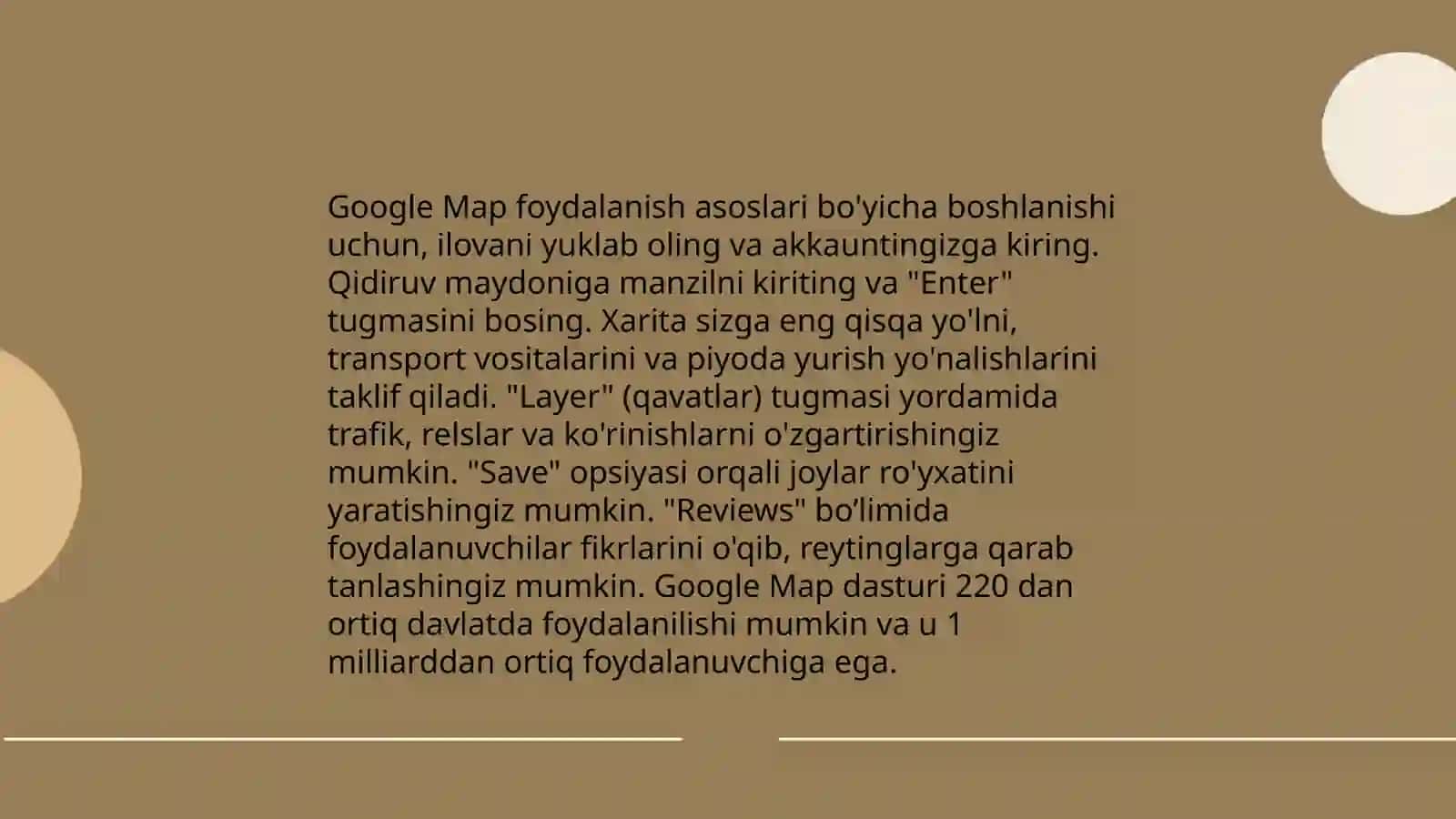 Google Map bilan ishlash 3