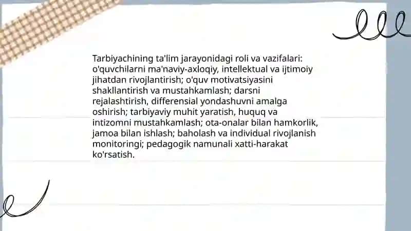 Ta'lim jarayonlarini tashkil etishda tarbiyachining o'rni va pedagogik mahorati 3