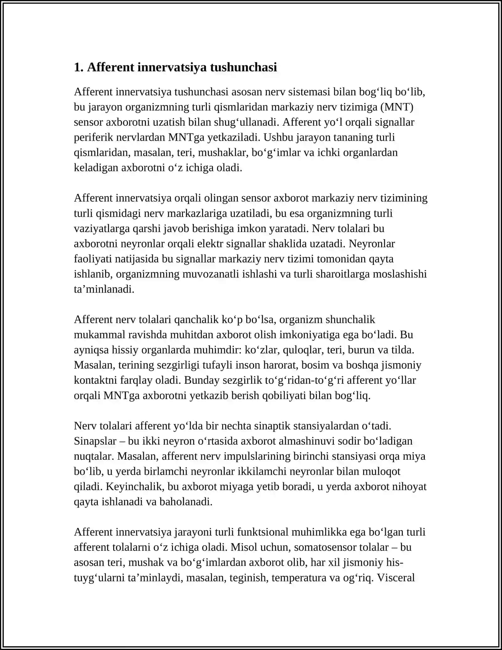 AFFERENT INNERVATSIYA HAQIDA TUSHUNCHA 3