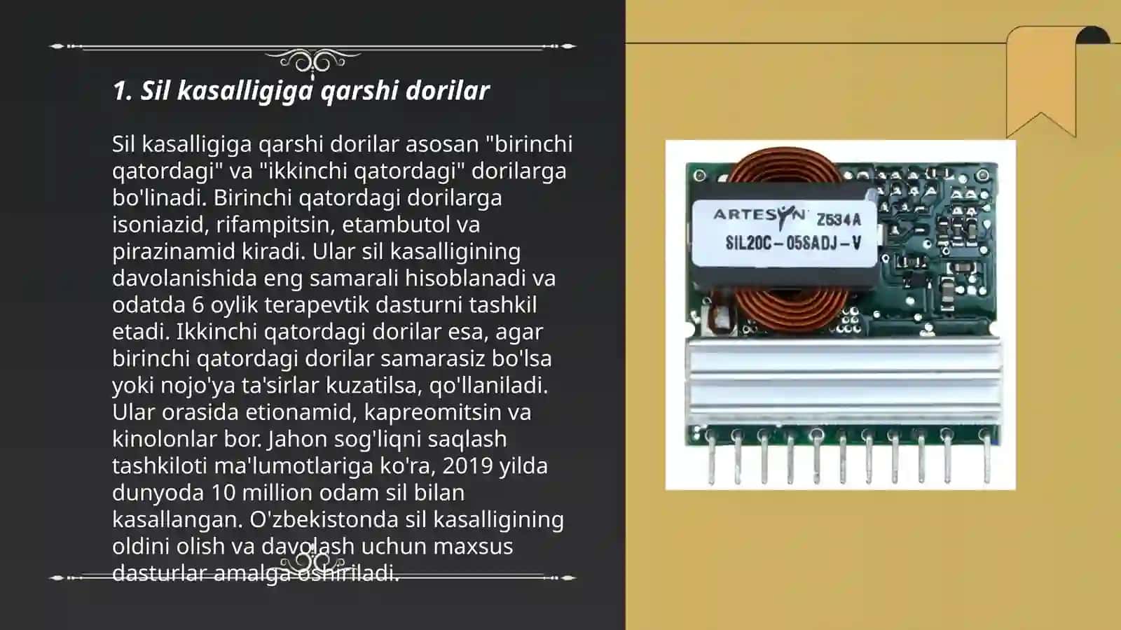 Silga zahmga va virusga qarshi preoparatlar sil tiperkilyoz 3