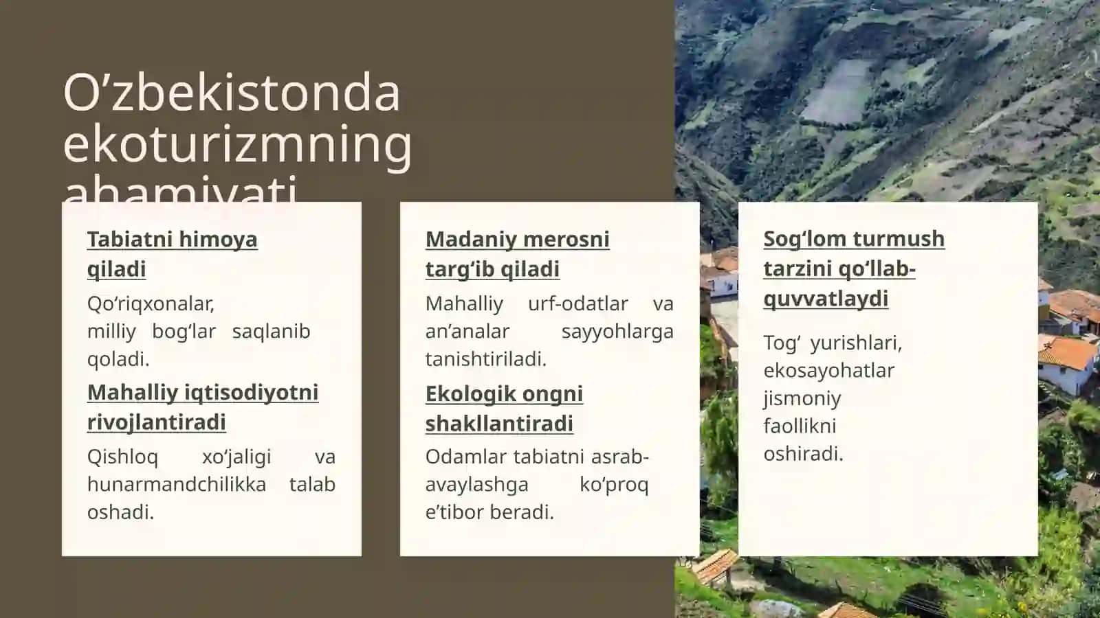 O’zbekistonda ekoturizm imkoniyatlari 3