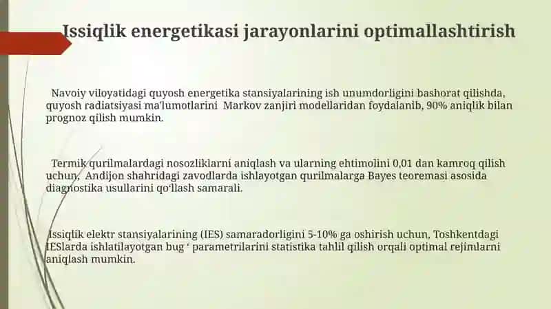 Energetikada matematik statistika va ehtimollik nazariyasini qo‘llash 3